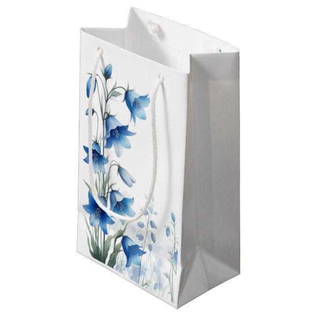 Petit Sac Cadeau Jacinthes élégantes Fleurs  (Devant Angle)