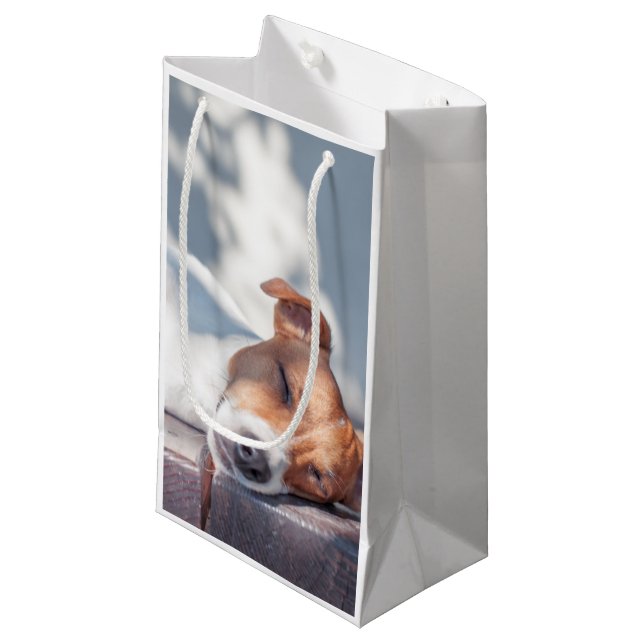 Petit Sac Cadeau Jack Russel (Devant Angle)
