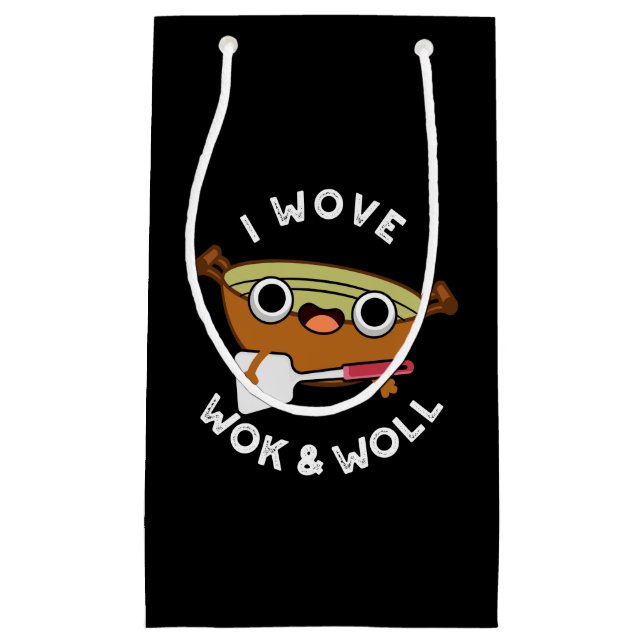 Petit Sac Cadeau J'Ai Réchauffé Wok Et Woll Drôle Chinois Wok Pun D (Devant)