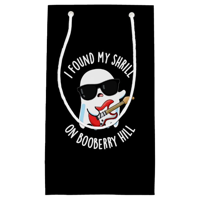 Petit Sac Cadeau J'Ai Trouvé Mon Arbre Sur Booberry Hill Dark BG (Devant)