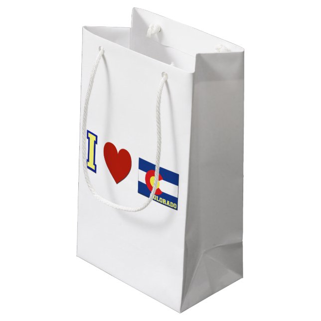 Petit Sac Cadeau J'aime le Colorado (Dos Angle)