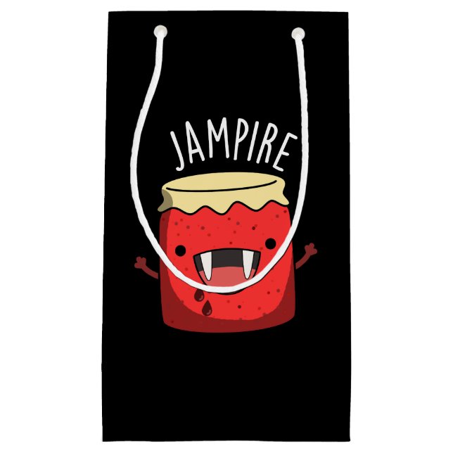 Petit Sac Cadeau Jam-arbitre Funny Vampire Jam Pun Dark BG (Devant)