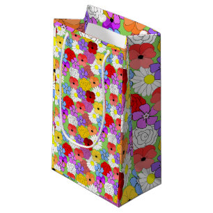 Petit Sac Cadeau Jardin fleuri