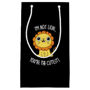 Petit Sac Cadeau Je ne suis pas Lion Vous êtes le plus fou drôle je