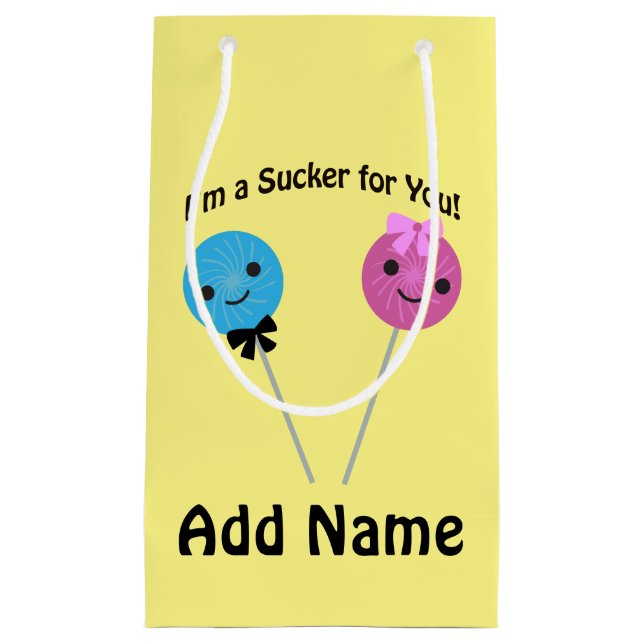 Petit Sac Cadeau Je suis un suceur pour toi ! (Devant)