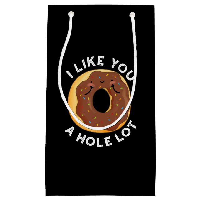 Petit Sac Cadeau Je T'Aime Un Trou Beaucoup Drôle Pun Donut Pun Dar (Devant)