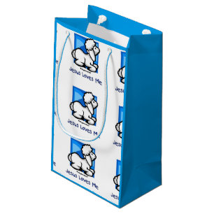 Petit Sac Cadeau Jésus m'aime agneau