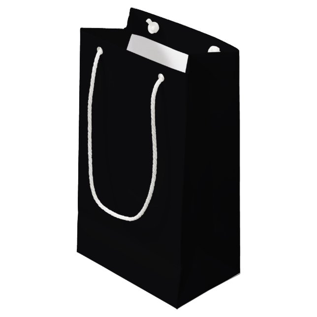 Petit Sac Cadeau Jet Black Solid Color (Devant Angle)