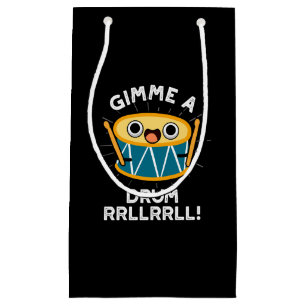 Petit Sac Cadeau Jeter Un Tambour RRLLRRLL Funny Drummer Pun Dark B
