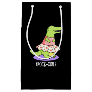 Petit Sac Cadeau Jeu de crocodile drôle de roche jonché Pun de croc