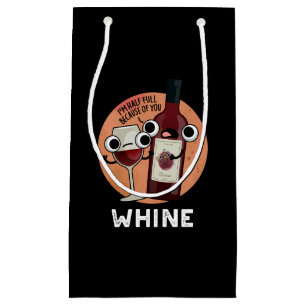 Petit Sac Cadeau Jeu de vin de Whine amusant BG foncé