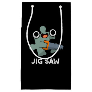 Petit Sac Cadeau Jig Saw Funny Jigsaw Tool Pun Dark BG