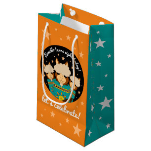 Petit Sac Cadeau Joli Anniversaire des Alpacas Garçon en Serapes Tu