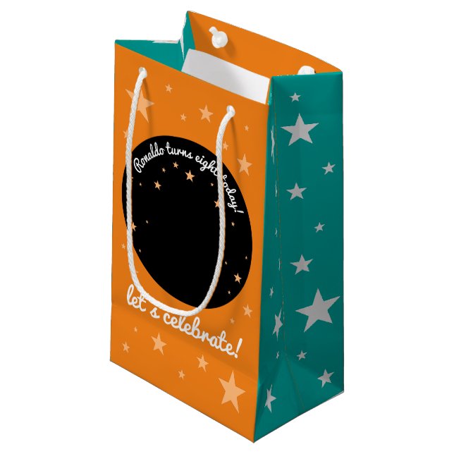 Petit Sac Cadeau Joli Anniversaire des Alpacas Garçon en Serapes Tu (Devant Angle)