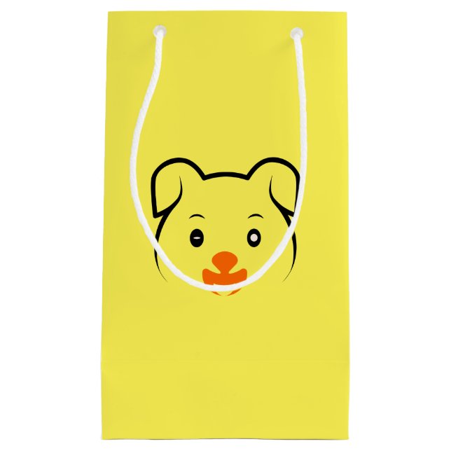 Petit Sac Cadeau Joli chiot (Devant)