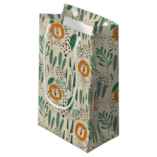 Petit Sac Cadeau Joli Doodle Lion Jungle Rainforest Motif