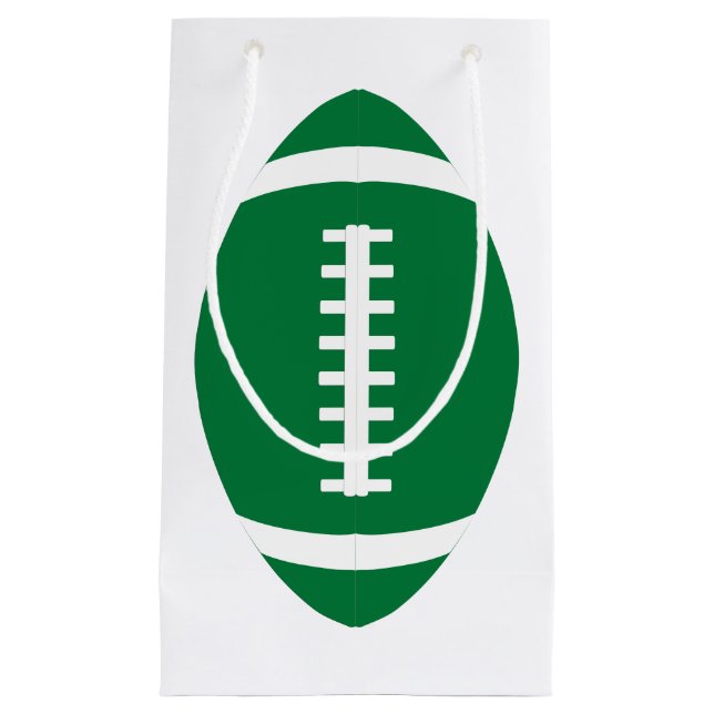 Petit Sac Cadeau Joueur ou entraîneur de l'équipe de football vert  (Devant)