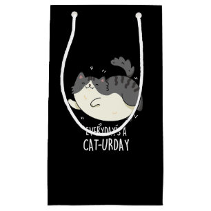 Petit Sac Cadeau Jour après jour Un chat-jour Funny Chat Pun de cha