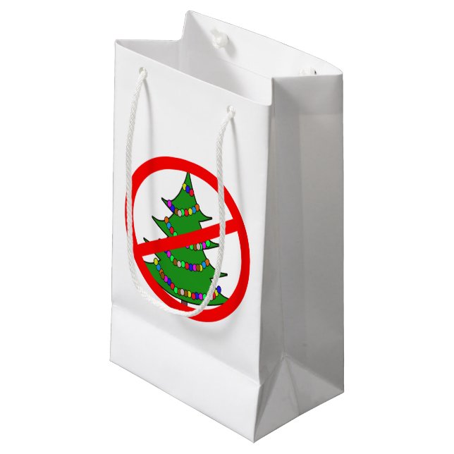 Petit Sac Cadeau Jour Humbug 12-21 (Devant Angle)