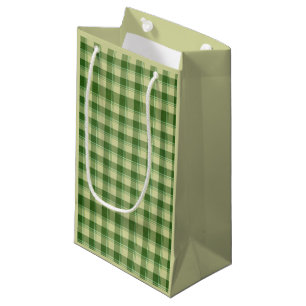 Petit Sac Cadeau Journée de la Saint Patrick à Plaid Vert