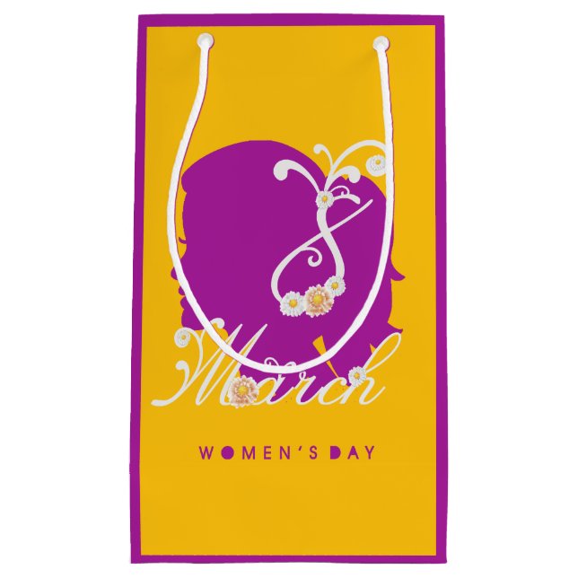 Petit Sac Cadeau journée internationale de la femme 8 mars 2025 (Devant)