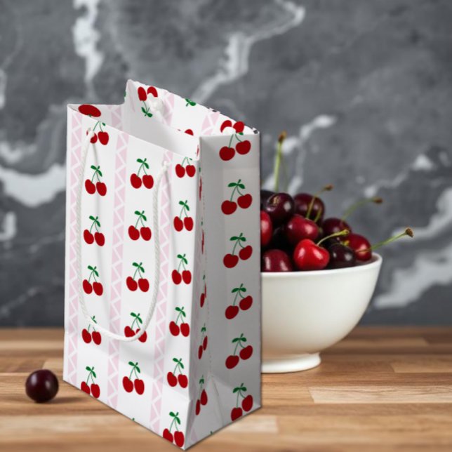 Petit Sac Cadeau Joyeux Anniversaire Cherry Sweet (Créateur téléchargé)