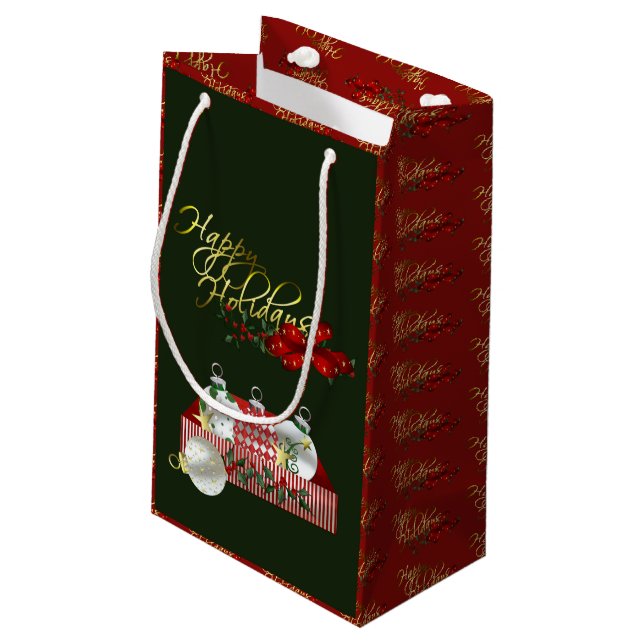 Petit Sac Cadeau Joyeux Noël (Dos Angle)
