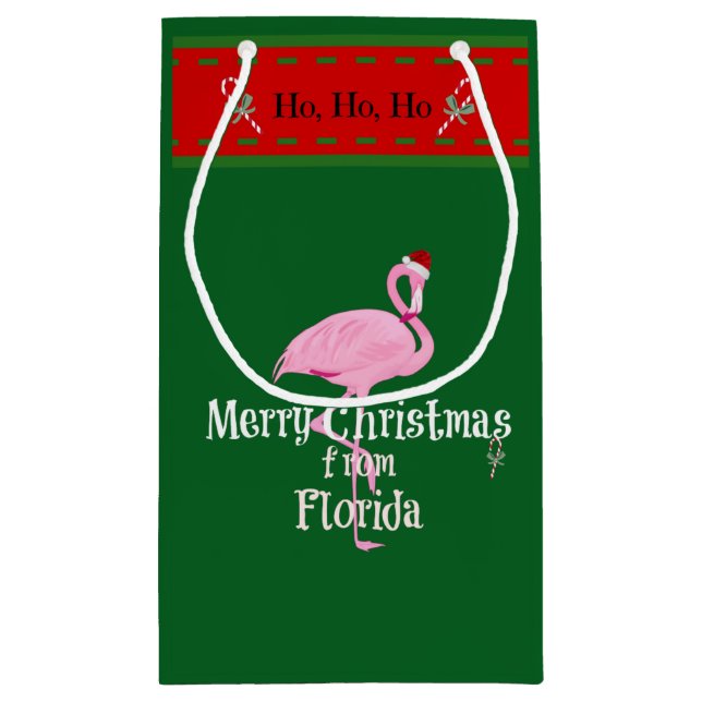 Petit Sac Cadeau Joyeux Noël de Floride (Dos)