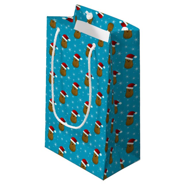 Petit Sac Cadeau Joyeux Noël Patate (Devant Angle)