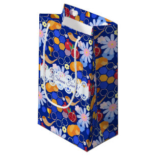 Petit Sac Cadeau Joyeux Rosh Hashanah Juif Nouvel An Modèle Floral