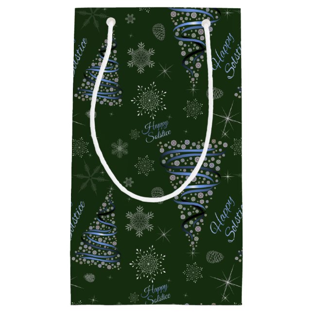 Petit Sac Cadeau Joyeux Solstice (Devant)