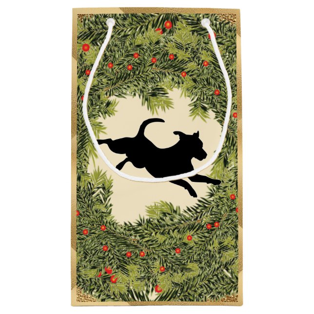 Petit Sac Cadeau JRT Wreath (Dos)