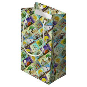 Petit Sac Cadeau Judaïque 12 Tribus D'Israël Art Imprimer