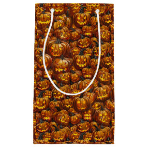 Petit Sac Cadeau Jumble de Jack-o-Lanterns