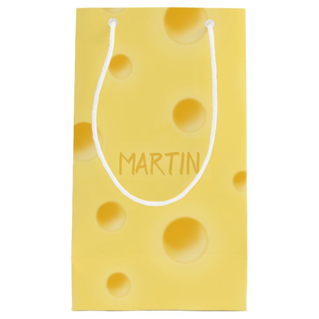 Petit Sac Cadeau Juste trop fromage! Petit fromage suisse personnal (Devant)