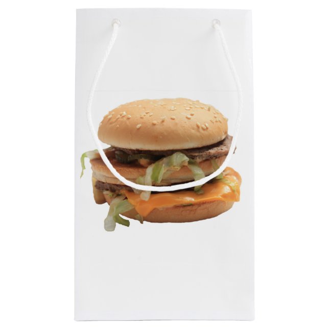 Petit Sac Cadeau Juste un hamburger classique (Dos)