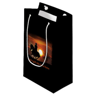 Petit Sac Cadeau juste une fille qui aime les chevaux
