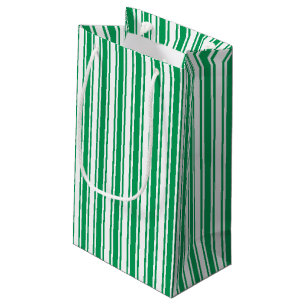 Petit Sac Cadeau Kelly landes de bonbons vertes et blanches