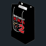 Petit Sac Cadeau Kids Birthday Ninja<br><div class="desc">This Birthday Ninja 2 makes a parfaite venin pour 2 year old ninja birthday party. "It feese the Japanese Symbole for Ninjutsu with a cartoon ninja doing a karate kick that the birthday or girl will love" This ninja birthday design for boys and girls is a perfect fit for 2...</div>