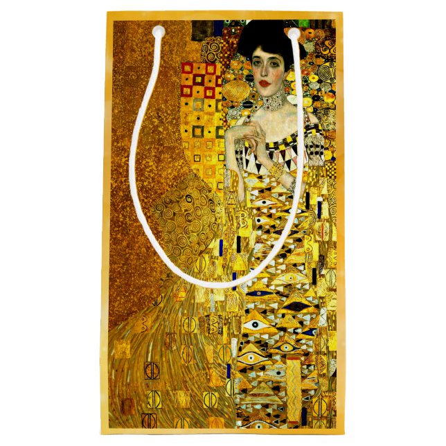 Petit Sac Cadeau Klimt - Portrait d'Adele Bloch-Bauer (Devant)