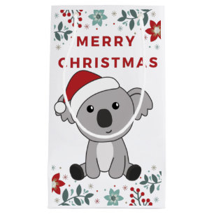 Petit Sac Cadeau Koala Noël Neige Animaux d'hiver Koalas Petits G