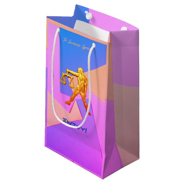 Petit Sac Cadeau La Balance (Devant Angle)