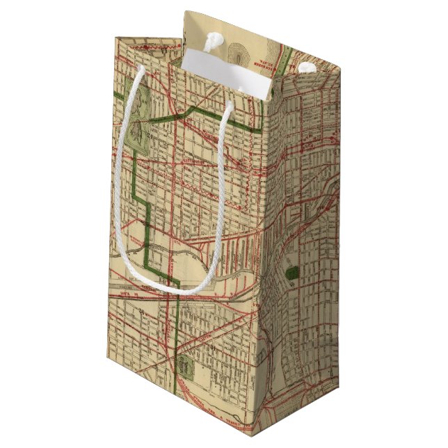 Petit Sac Cadeau La carte de Blanchard de Chicago (Dos Angle)