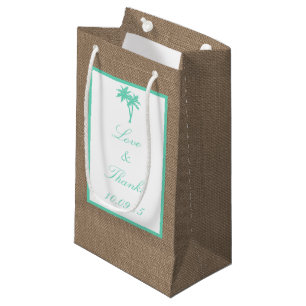Petit Sac Cadeau La collection Tropical Palm Tree Beach Wedding
