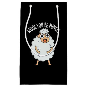 Petit Sac Cadeau Laine Tu Es À Moi Drôle Mouton Pun Mouton Sombre B