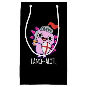 Petit Sac Cadeau Lance-a-lotl Funny Axolotl Knight Pun Dark BG