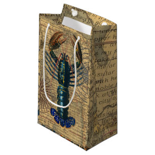 Petit Sac Cadeau langouste de homard Coquillages fruits de mer Océa