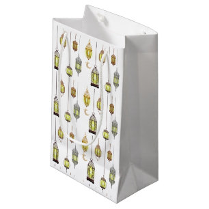 Petit Sac Cadeau Lanternes Ramadan Moubarak Oriental Arabe Musulman