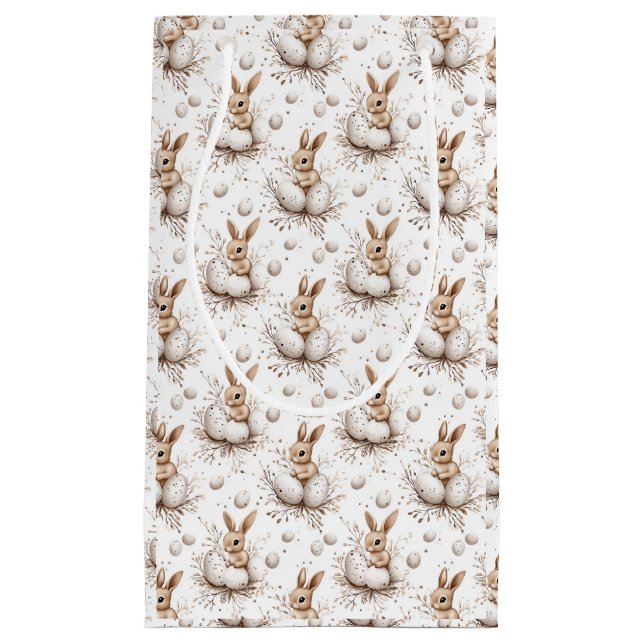 Petit Sac Cadeau Lapin de Pâques (Devant)