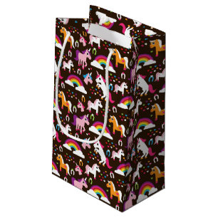 Petit Sac Cadeau l'arc-en-ciel de licorne badine le cheval